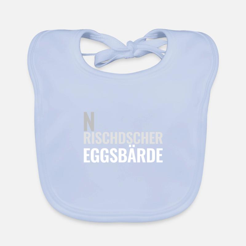 Sächsischer Spruch n rischdscher Eggsbärde Baby Bio-Lätzchen