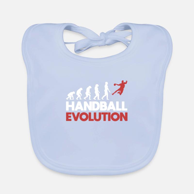 Evolution du handball Bavoir bio Bébé