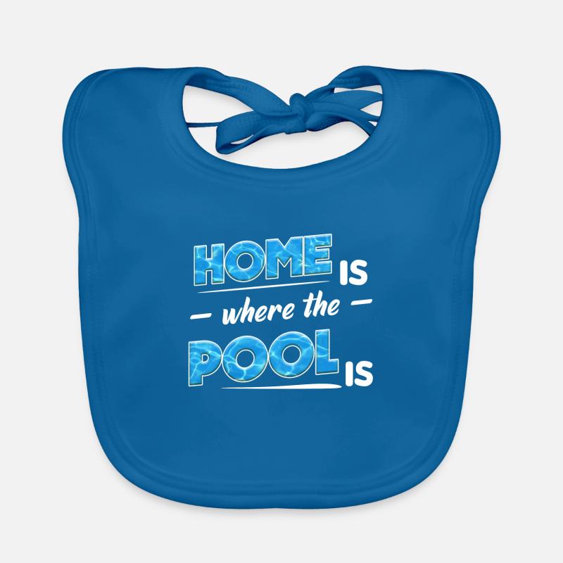 Home is where the pool is Baby Bio-Lätzchen