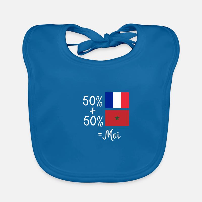 Moitié Français / Moitié marocain Bavoir bio Bébé