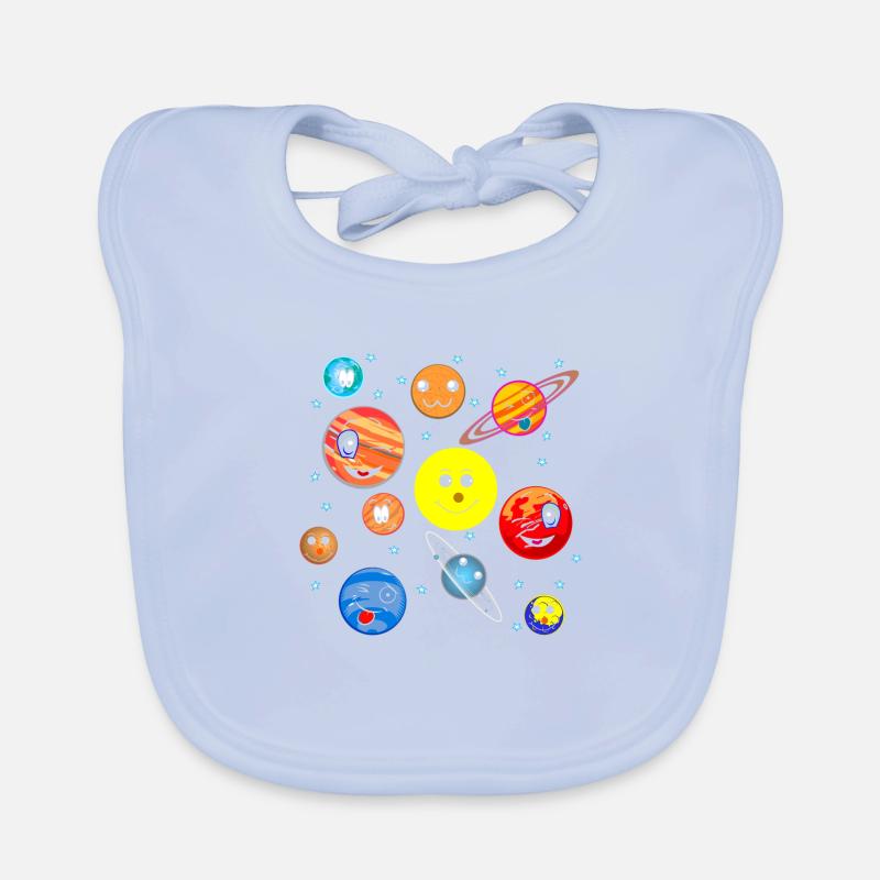Solar system Organic Baby Bibs