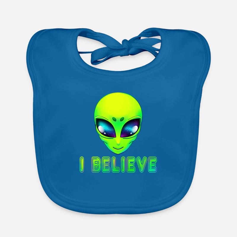 Alien aliens Organic Baby Bibs