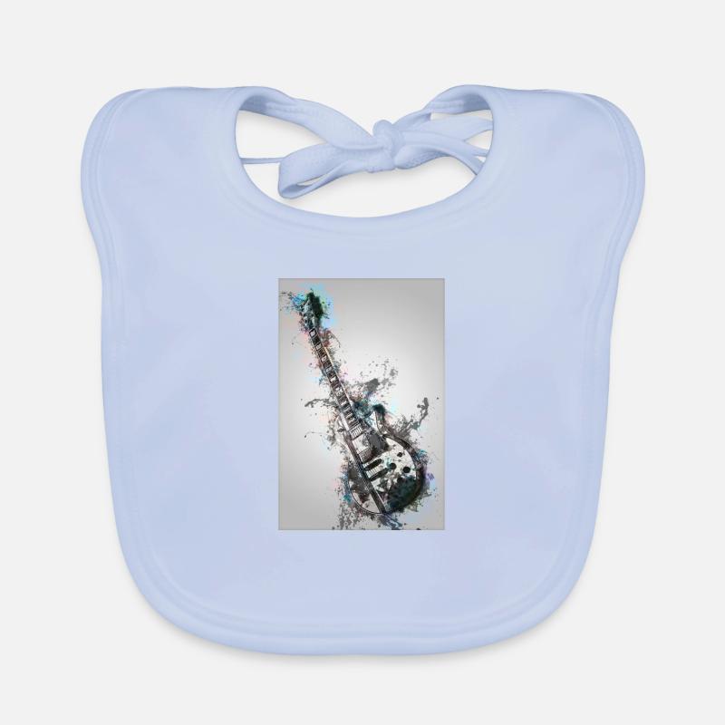Gitarre Baby Bio-Lätzchen