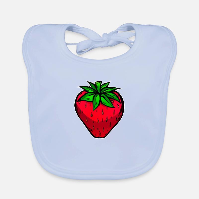 Erdbeere Frucht Obst lecker Baby Bio-Lätzchen