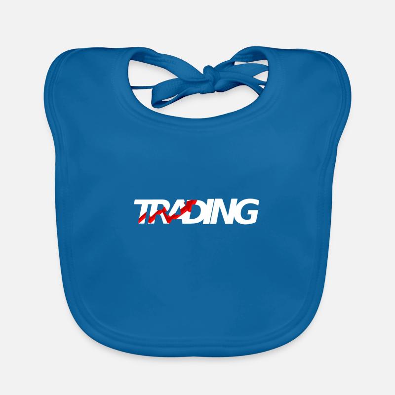 Trading - Bavoir bio Bébé - bleu paon