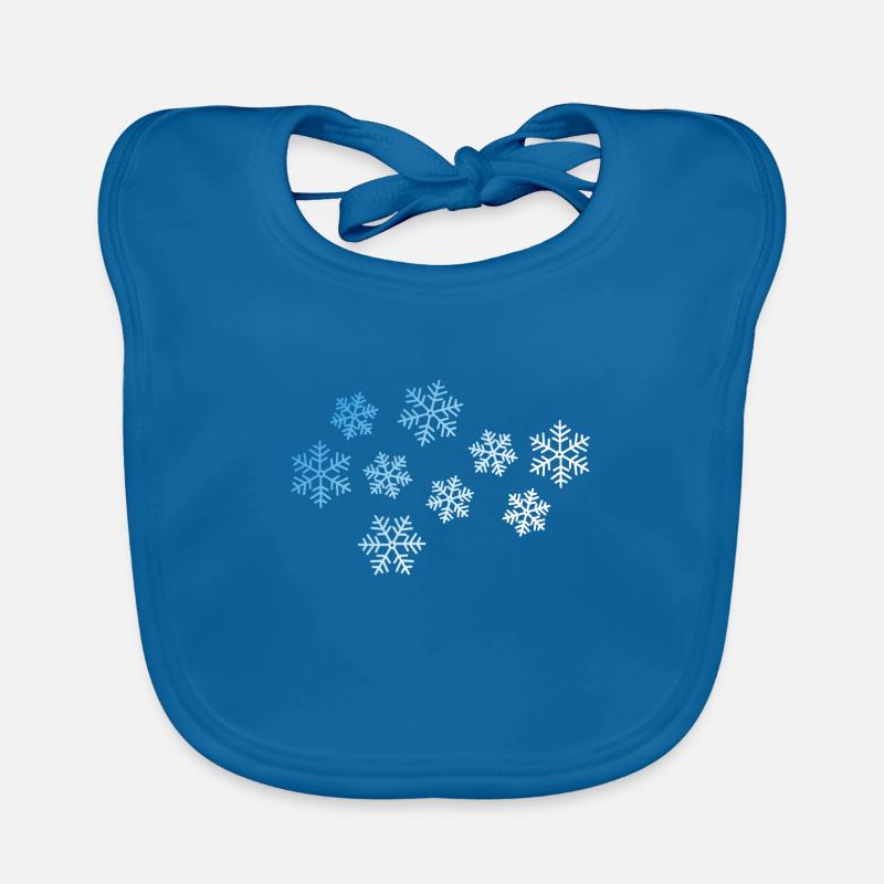Flocon de neige d’hiver Bavoir bio Bébé