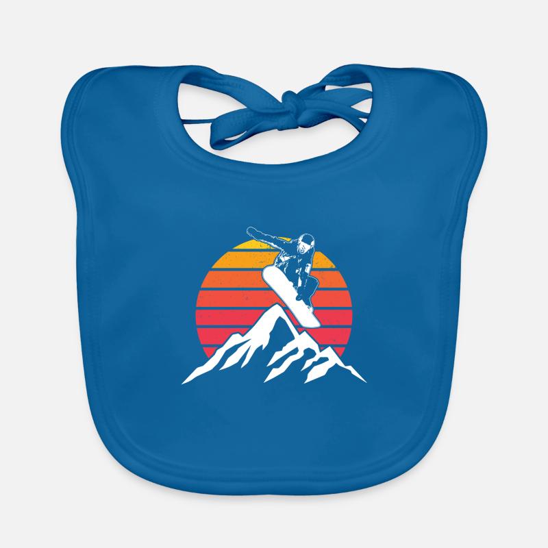 Snowboarden | Snowboard Snowboarder Geschenkideen Baby Bio-Lätzchen