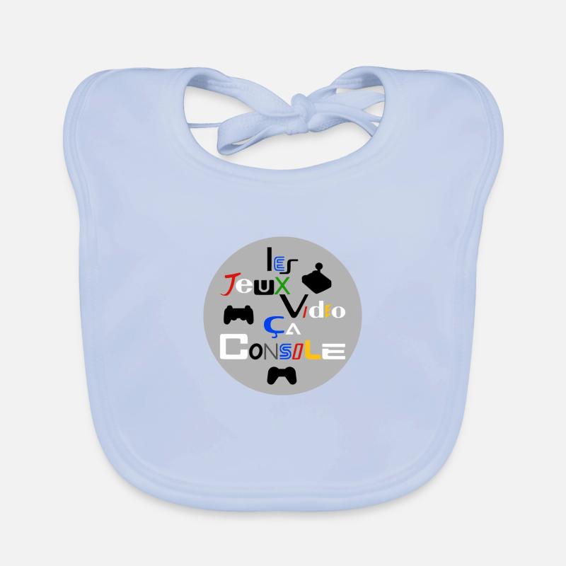 VIDEO GAMES, THIS CONSOLE! Organic Baby Bibs