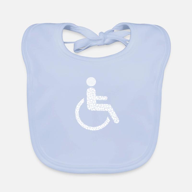 Rollstuhlfahrer Baby Bio-Lätzchen