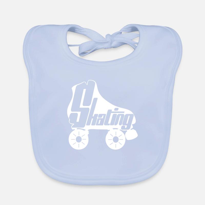 roller skating Rollkunstlauf Rollschuh 5 Baby Bio-Lätzchen