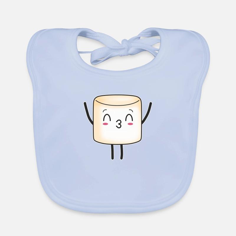 Marshmallow Marshmallows Sweet Candy Enfants Bavoir bio Bébé