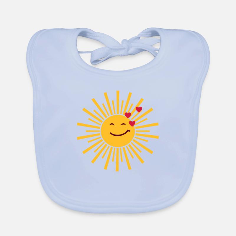 sun shining love Organic Baby Bibs
