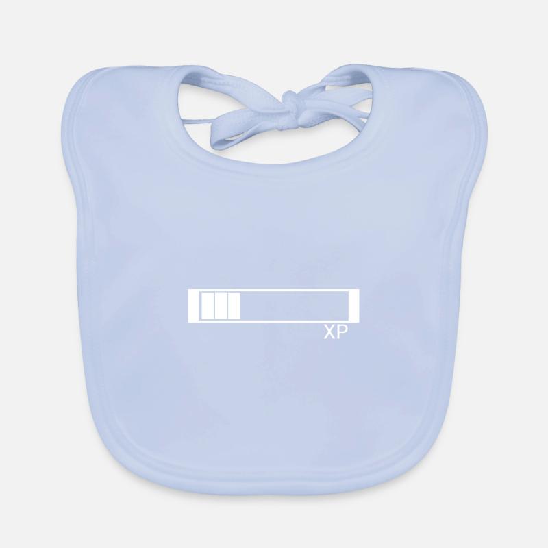 Conception de points d'expérience XP pour nerd et geek Bavoir bio Bébé