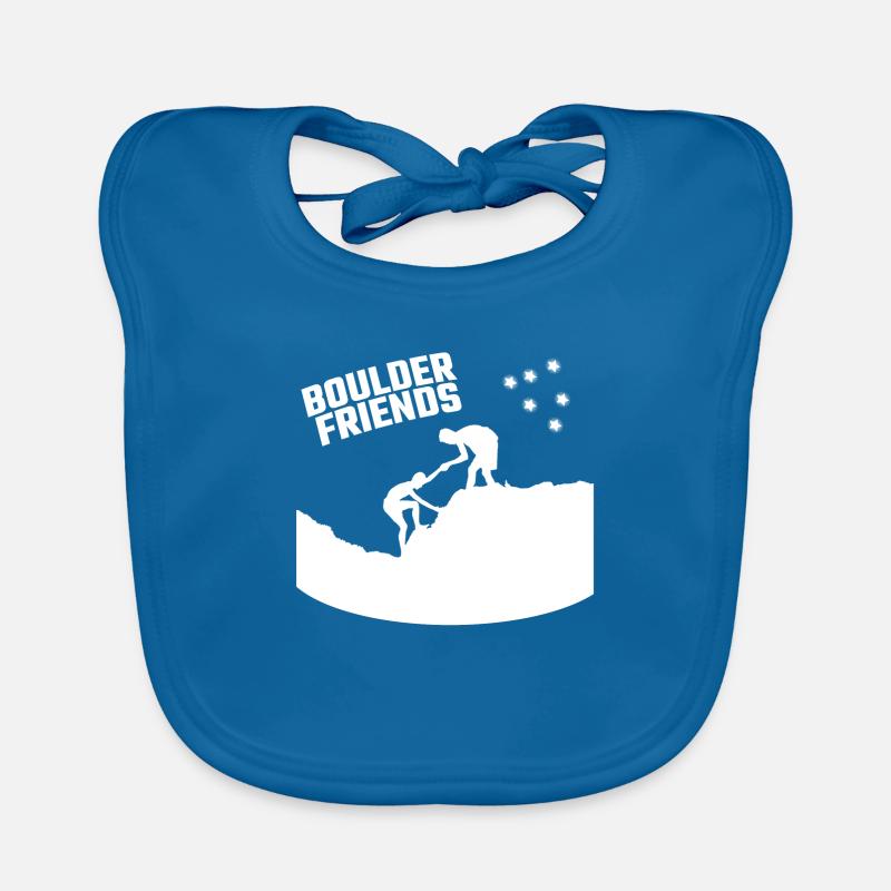 Gift climbers friends climbing bouldering Organic Baby Bibs