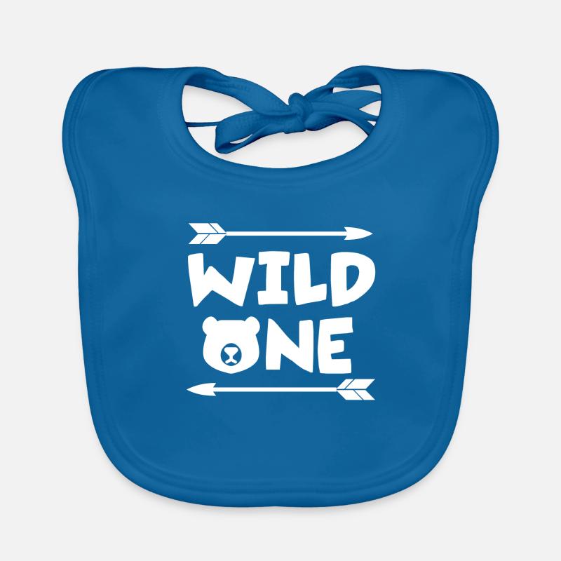 Wild One Birthday Boy Baby Bio-Lätzchen