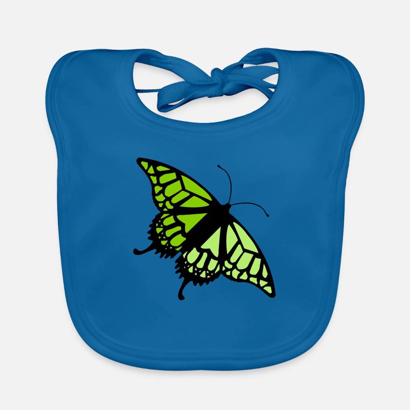 Butterfly (colors customizable) Organic Baby Bibs