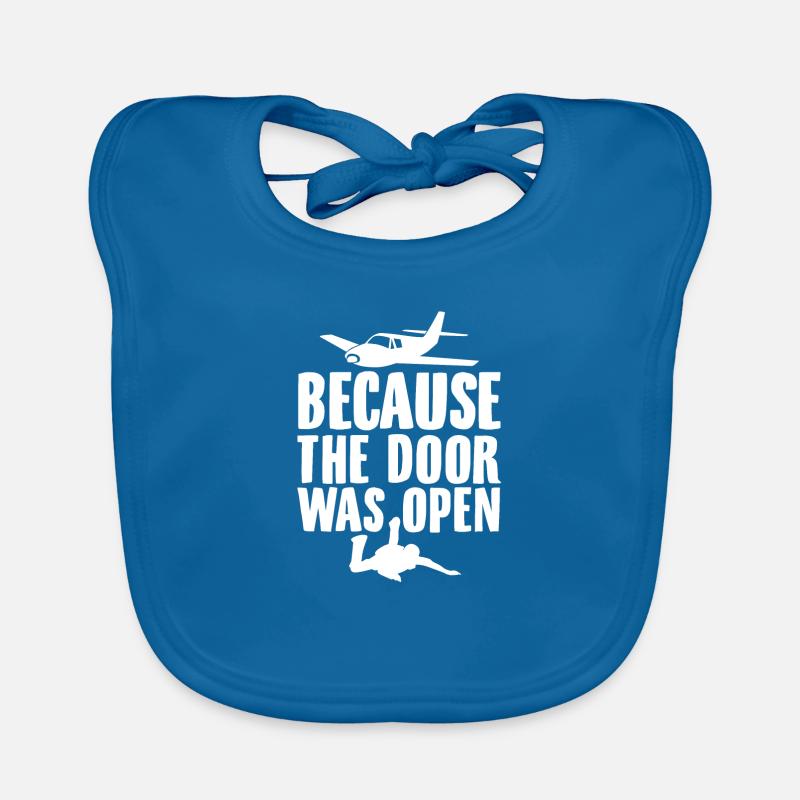 Skydive | Parachute Skydiving Skydiver Gifts Organic Baby Bibs