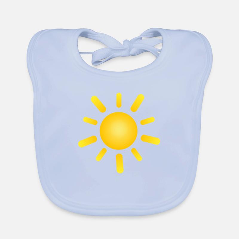 sun ray drawing Organic Baby Bibs
