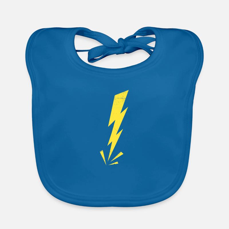 Lightning Thunder Lightning Angry Warning Gift Idée Bavoir bio Bébé