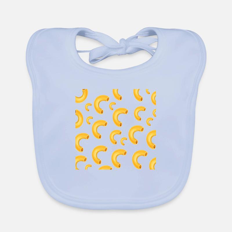 Macaroni Pasta Half Circle Macaroni Organic Baby Bibs