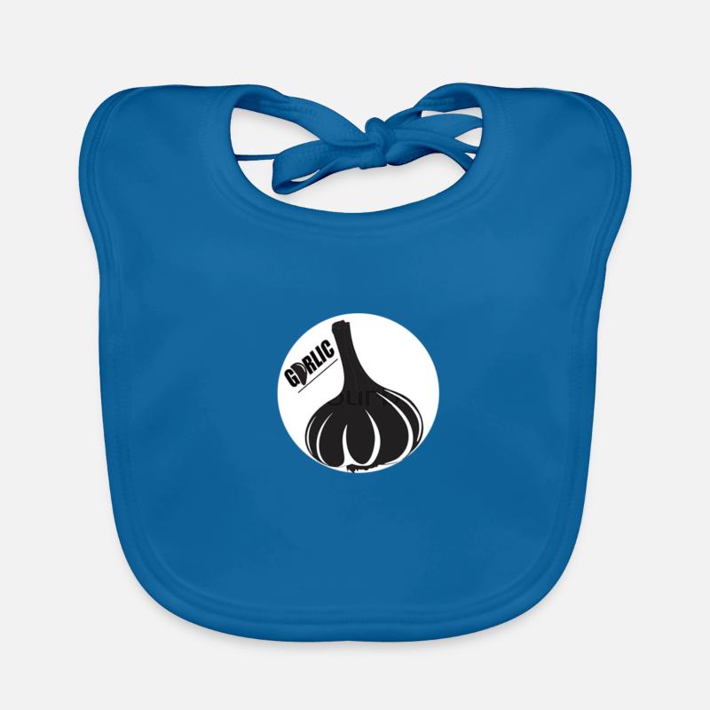 Ail - Bavoir bio Bébé - bleu paon