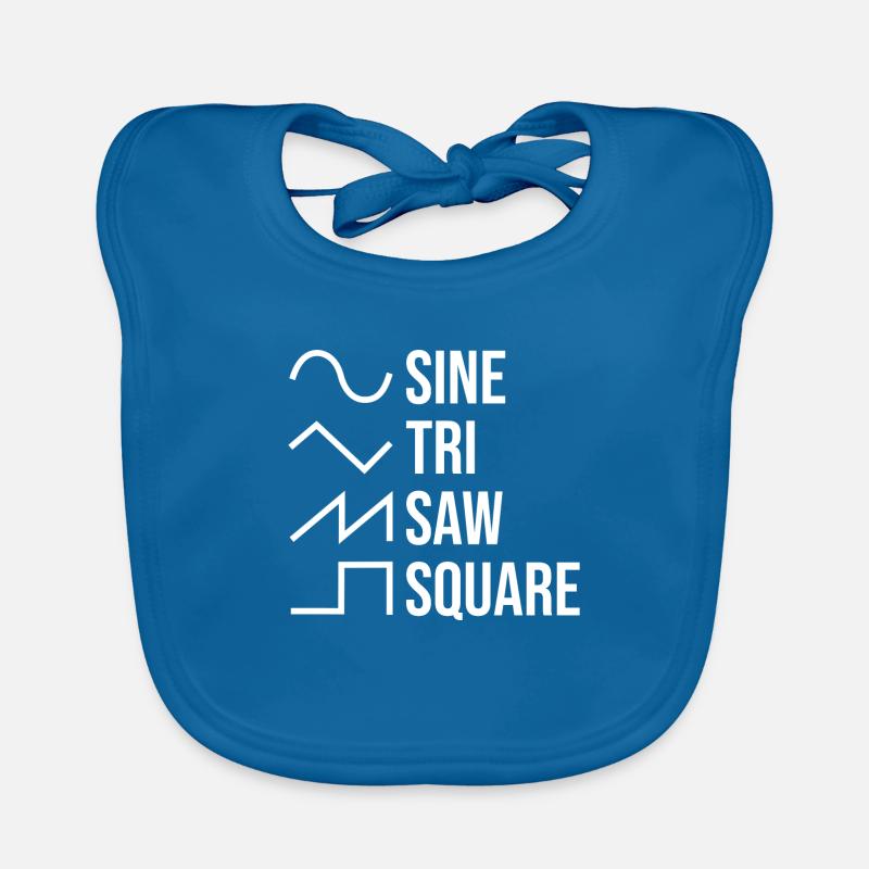 Synthétiseur Waveform Sine Tri Saw Square Bavoir bio Bébé