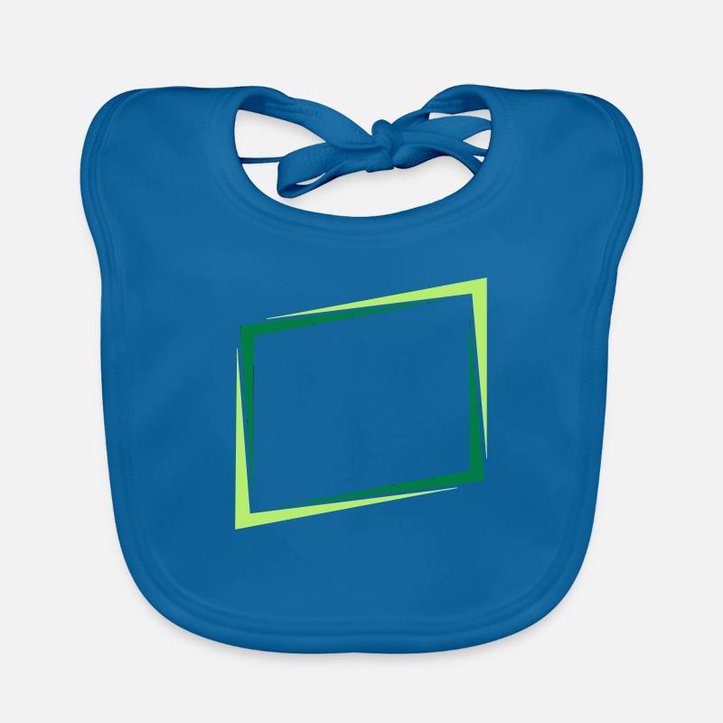 Signe de cadre rectangle Bavoir bio Bébé
