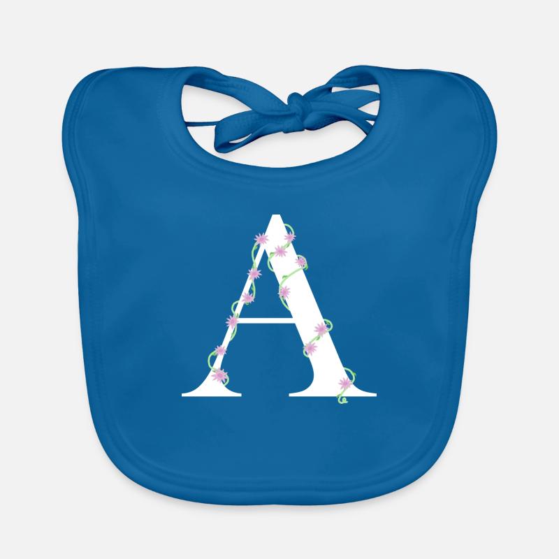 A - Bavoir bio Bébé - bleu paon