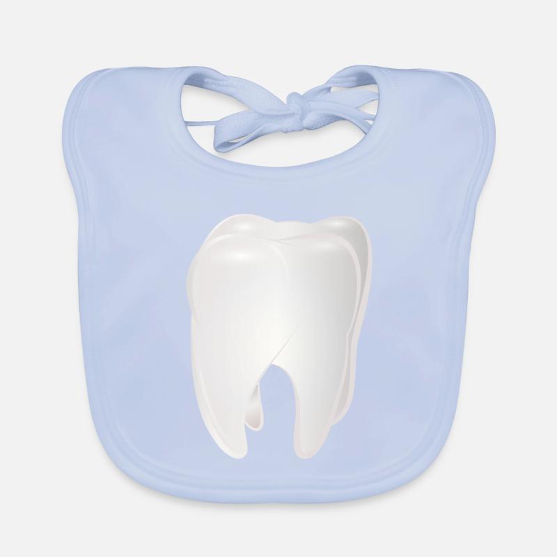 Dent blanche radieuse Bavoir bio Bébé
