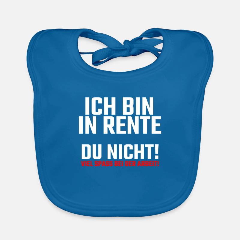 Ich bin in Rente Baby Bio-Lätzchen