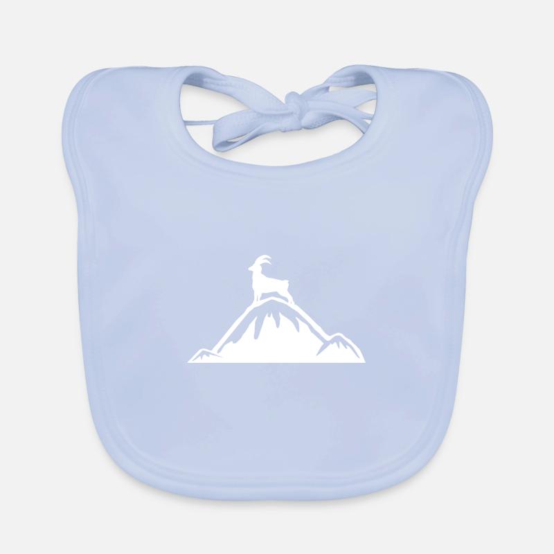 Alpen Steinbock Bergsteigen Geschenkidee Baby Bio-Lätzchen