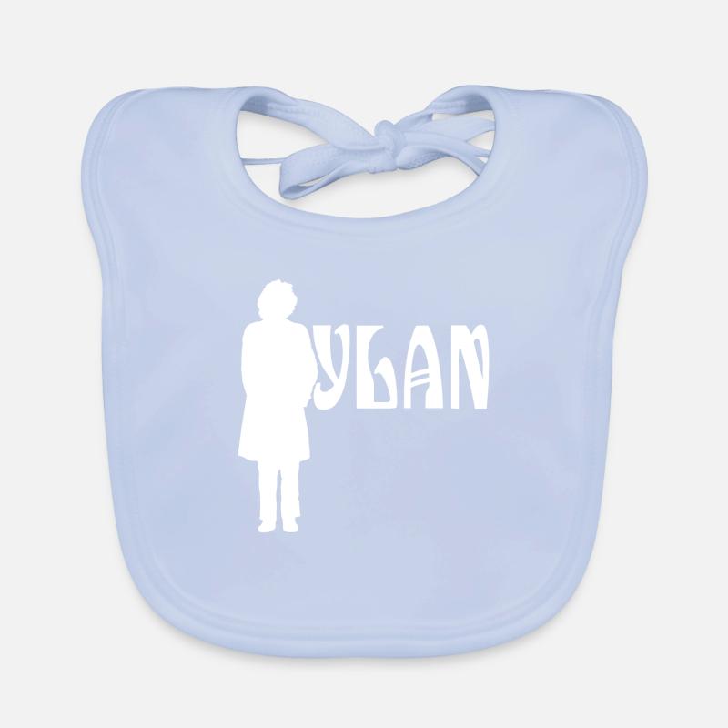 Silhouette White Bob Dylan Baby Bio-Lätzchen