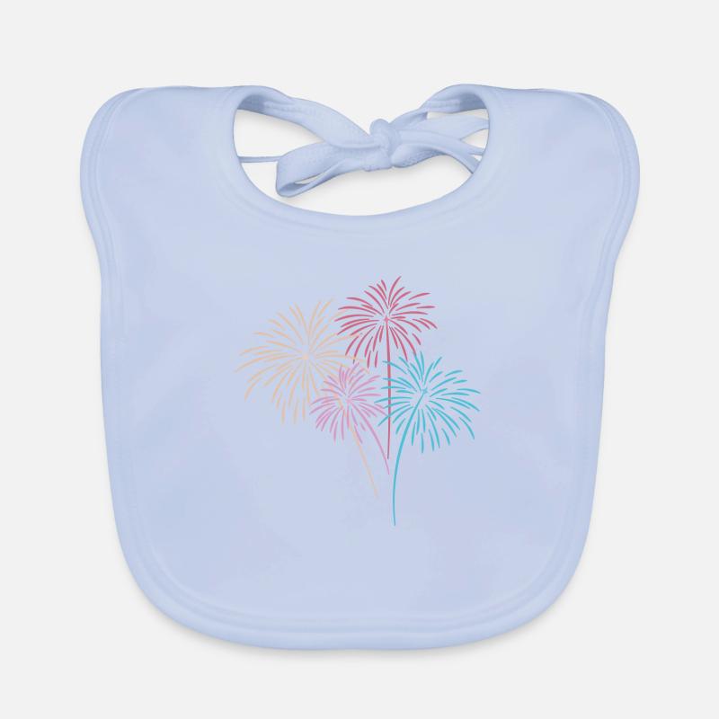 fireworks Organic Baby Bibs