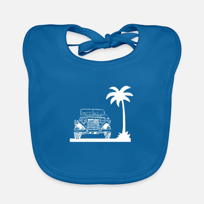 Auto - Baby Bio-Lätzchen - Pfauenblau