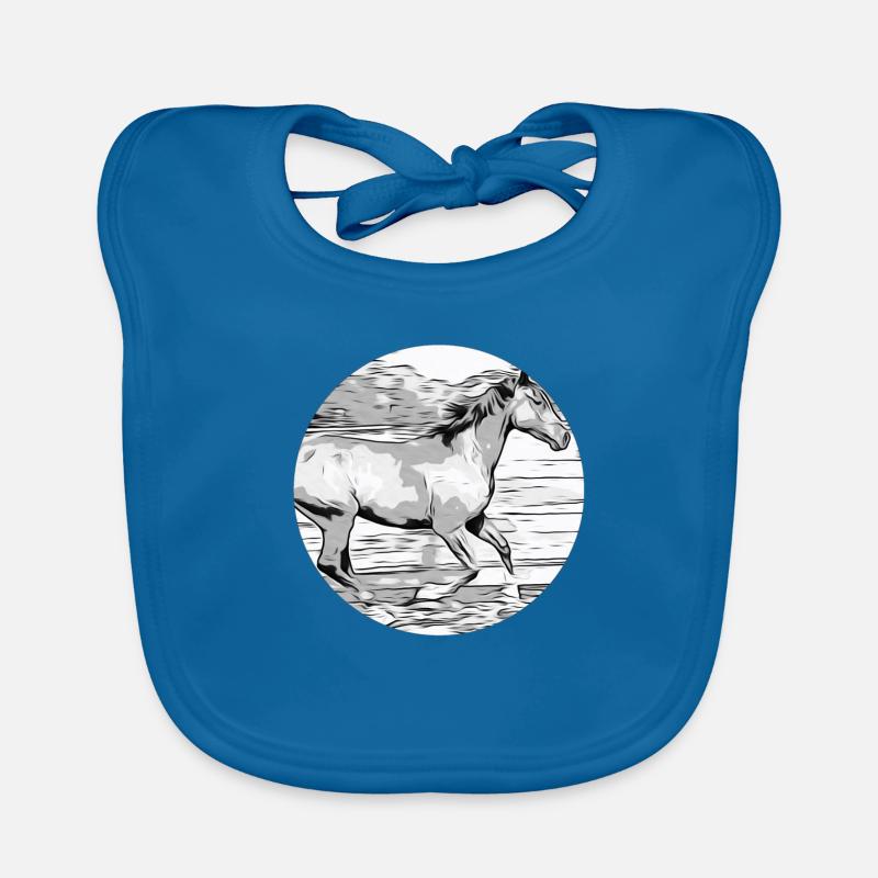 Cheval Bavoir bio Bébé