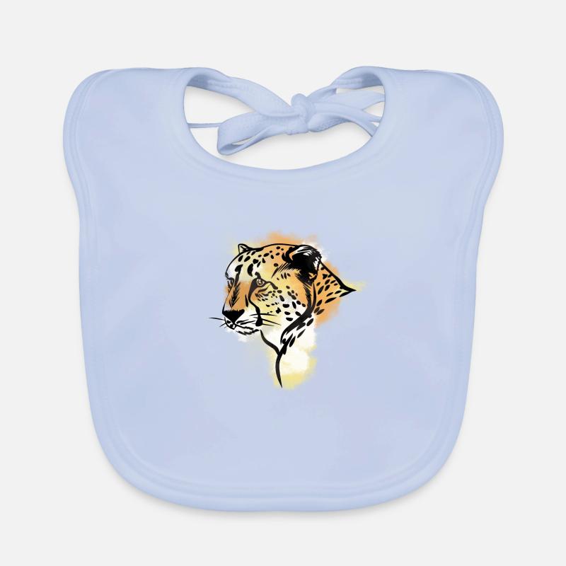 Leopard afrikanischen Tiere Baby Bio-Lätzchen