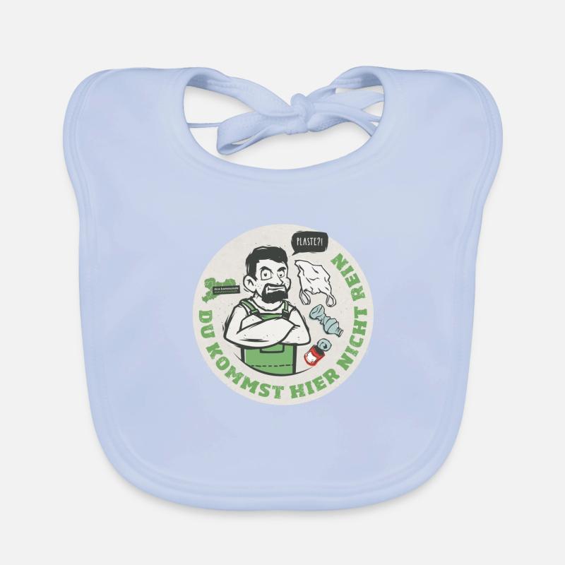 Bioabfall Aufkleber Label rund Biotonne Baby Bio-Lätzchen