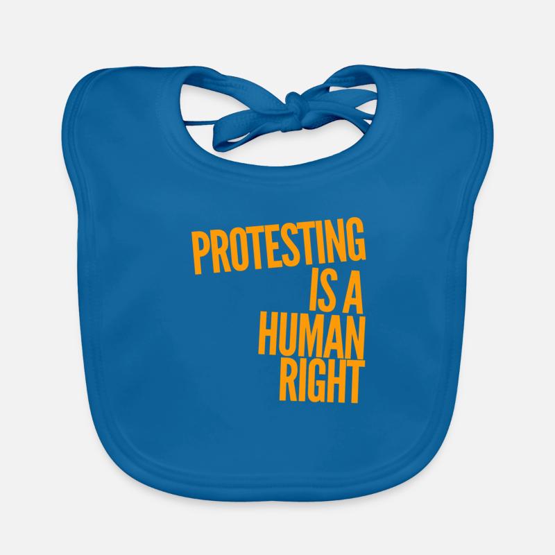 Protesting is a human right Organic Baby Bibs