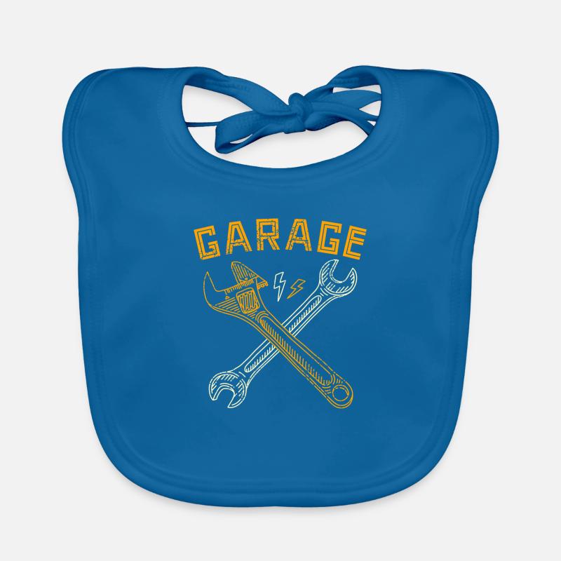 Garage Tools Key Workshop Organic Baby Bibs