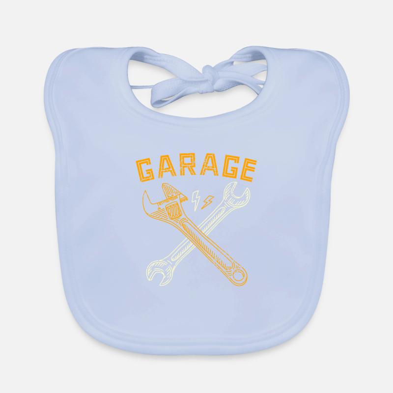 Garage Tools Key Workshop Organic Baby Bibs