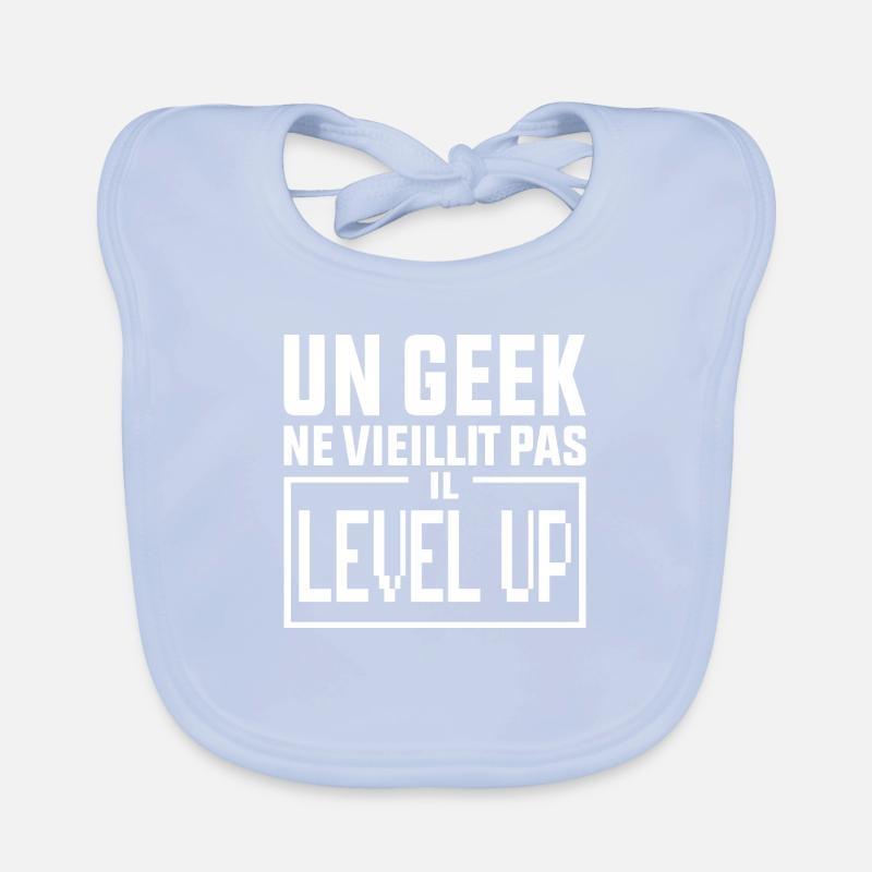 A Geek Does Not Age It Level Up Geek Gift Organic Baby Bibs