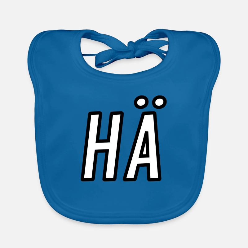 HÄ - Baby Bio-Lätzchen - Pfauenblau