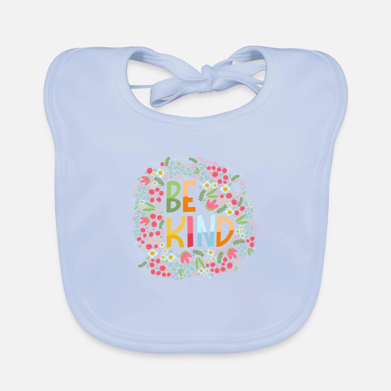 S’il vous manque de lettres à la main avec des fleurs Bavoir bio Bébé