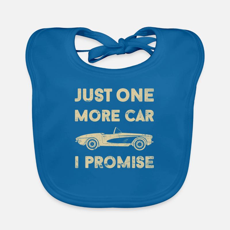 Only one car car lover oldtimer engine left Organic Baby Bibs