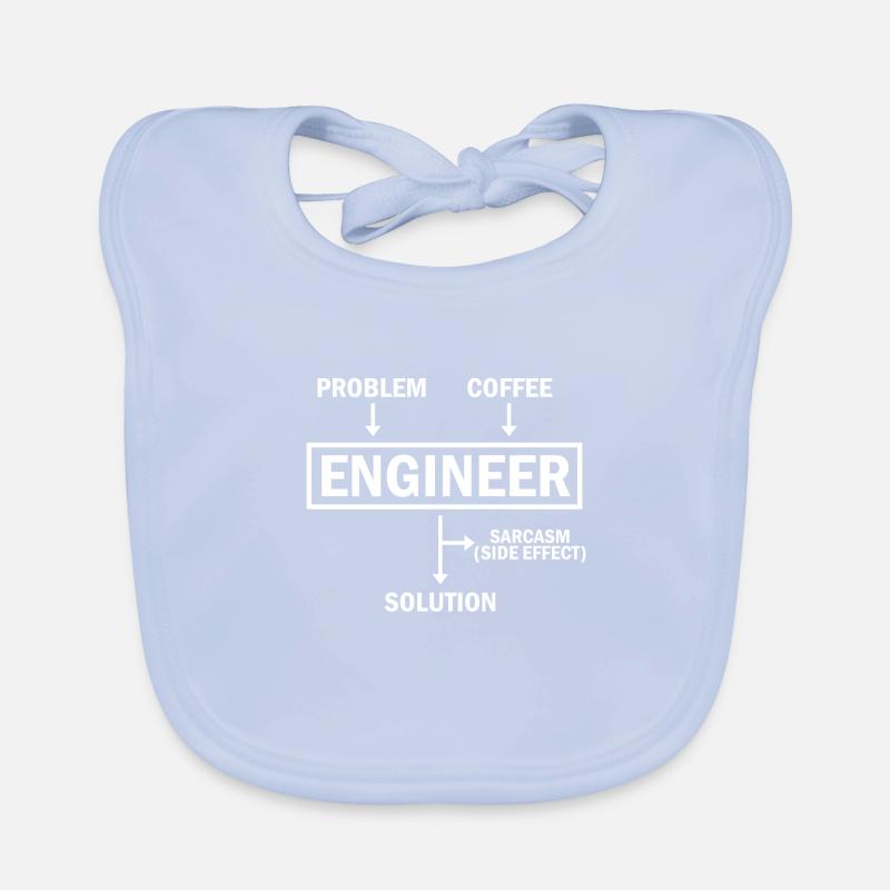 Problem Engineer Coffee Solution Sarcasm Baby Bio-Lätzchen