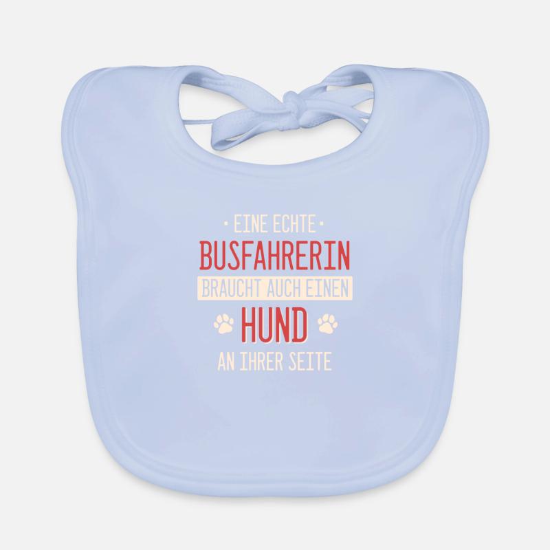 Busfahrer Busfahrerin Bus Reisebus Beruf Spruch Baby Bio-Lätzchen