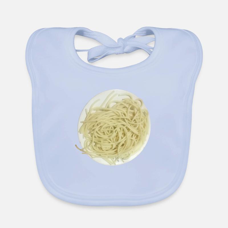 Spaghetti plate Organic Baby Bibs
