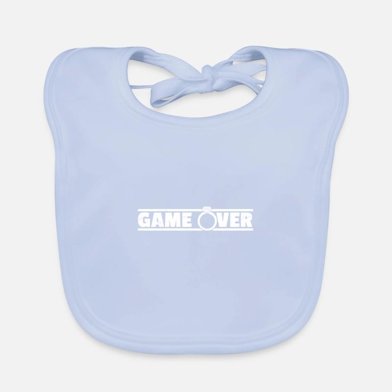 Hochzeit Game Over Bachelor Party Ehe Geschenk Baby Bio-Lätzchen