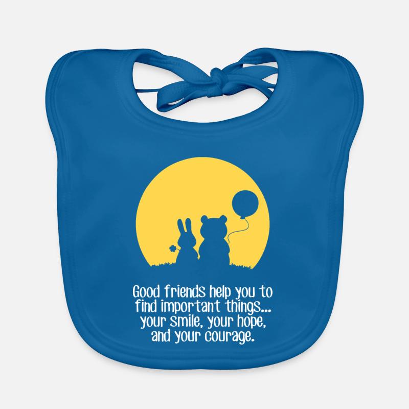 Sourire, espoir, courage Bavoir bio Bébé