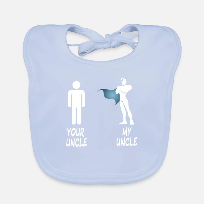 YOUR UNCLE - MY UNCLE - funny comparison Organic Baby Bibs